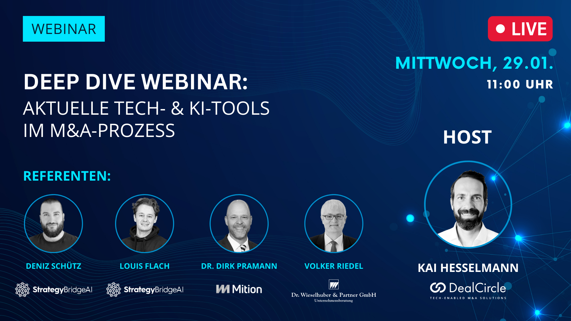 DEEP DIVE Webinar: Aktuelle Tech- & KI-Tools im M&A-Prozess